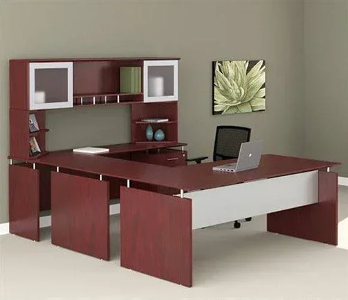MNDS72UH - Medina 'U' Shaped Desk w/ Hutch by Safco