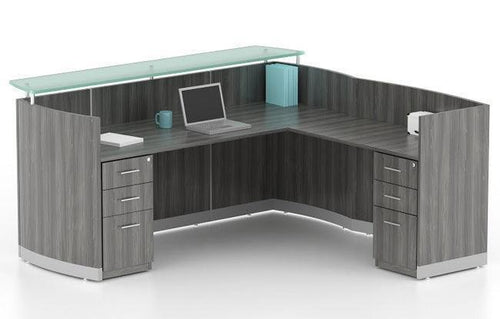 MNRSL - Medina 'L' Shape Reception Desk by Safco