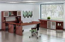 Load image into Gallery viewer, MNT30-WU Medina &#39;U&#39; Shaped Curved Desk w/Hutch Office Set
