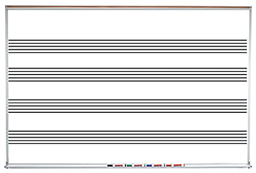 MS120 Specialty Series Music Lined Porcelain Markerboard