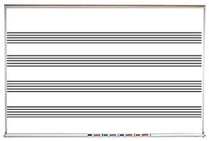 MS120 Specialty Series Music Lined Porcelain Markerboard