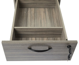 Napa Economy Single Pedestal Desk, 24 x 48  by OSP