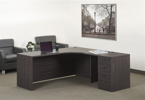 NAPTYP21 Napa 'L' Shape Office Desk w/ Inner Curve