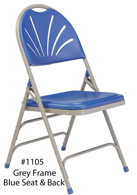 1100 - Polyfold Fan-Back Folding Chair by NPS (4 Pack)