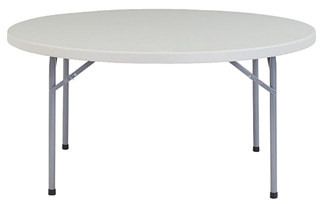 BT60R - 60” Round Blow Molded Lightweight Plastic Table by NPS