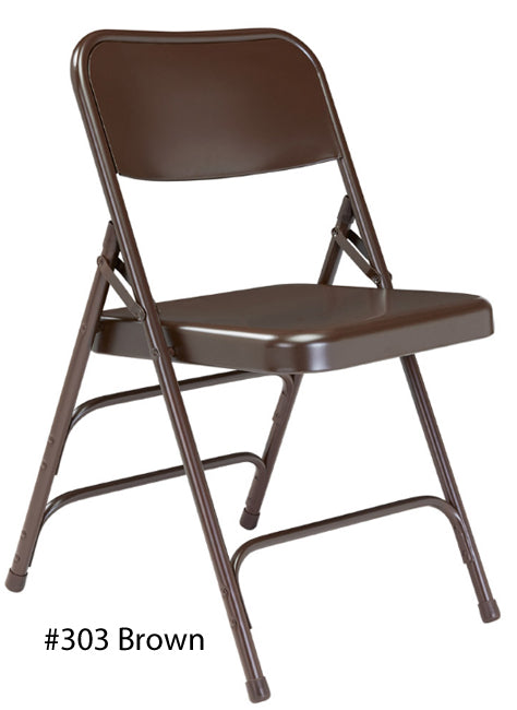 300 - Premium Triple-Brace Folding All-Steel Chair by NPS (4 pack)