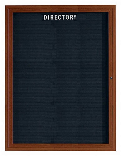 Out-Door Wood-Look Directory Cabinets, 1 Door by Aarco