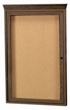 Load image into Gallery viewer, Enclosed Crown Molding Bulletin Board, Single Door by Aarco
