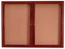 Load image into Gallery viewer, OBC3648R  Enclosed Wood Frame Bulletin Board
