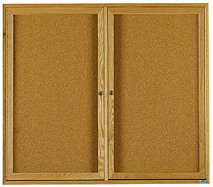 OBC3648R  Enclosed Wood Frame Bulletin Board