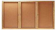 Load image into Gallery viewer, OBC3672-3R - Enclosed Wood Frame Bulletin Boards, Triple Door by Aarco
