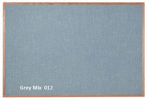 OF1218  Oak Frame Designer Fabric Bulletin Board