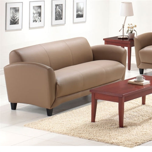 OS9883 Manhattan Leather Sofa with Wood Legs
