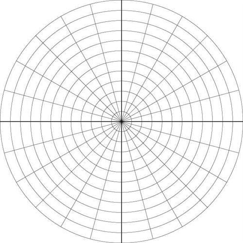 PC120 Specialty Series Polar Coordinates Porcelain Markerboard