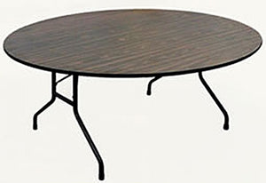 Solid Plywood Core Round Folding Table by Correll