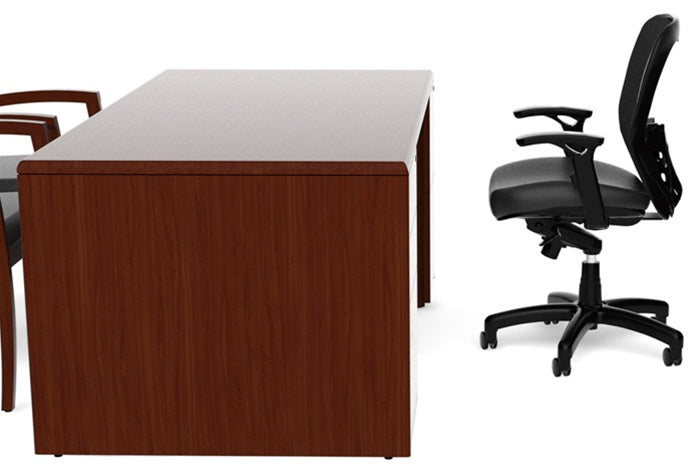 RU202N  Ruby Executive Double Pedestal Office Desk, 72" Wide by Cherryman
