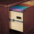 RU203N  Ruby Executive Double Pedestal Office Desk, Bow Front by Cherryman