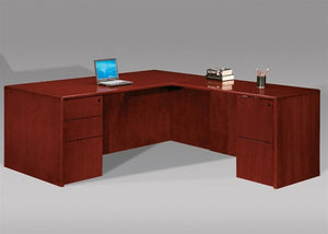 RU-207N  Ruby Executive L Shape Office Desk, 66" Wide