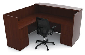 RU223N  Ruby Executive L Shape Reception Desk by Cherryman