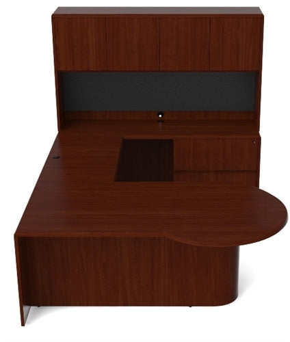 RU258 Ruby Executive 'U' Shaped, P Style, Office Suite by Cherryman