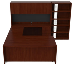 RU260N Ruby Executive 'U' Shaped, Bow Front, Office Suite by Cherryman