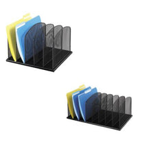 Load image into Gallery viewer, 3256 Onyx Mesh Upright Sections Desk Organizer
