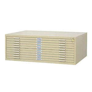 4986 10-Drawer Steel Flat File for 30