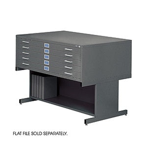 Safco 5-Drawer Steel Flat File for 36 x 48 Documents Black