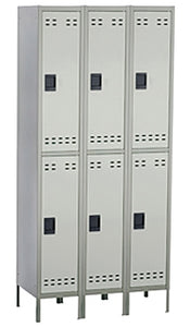 5526  Double Tier Lockers, Triple Unit