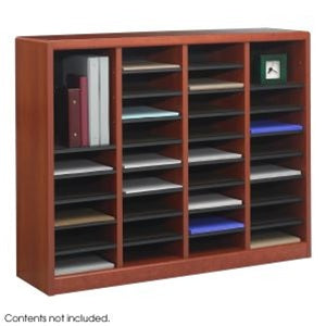 9321 E-Z Stor® Wood Literature Organizer, 36 Compartments