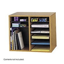 Load image into Gallery viewer, 9420 Wood Adjustable Literature Organizer - 12 Compartment
