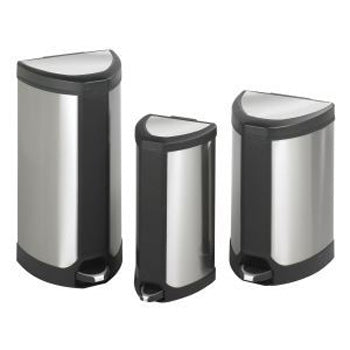 9685 Stainless Step-On 4-10 Gallon Receptacles