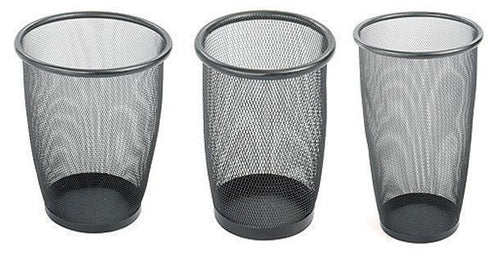 9716 - Onyx™ Mesh Round Wastebasket (Qty.3) by Safco