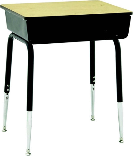 2900 Series Adjustable Height Desk w/Metal Bookbox