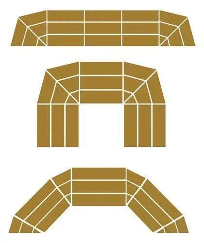 SCRC36HB - National Public Seating 3-Level Stage Configuration Set w/ Hardboard Surface