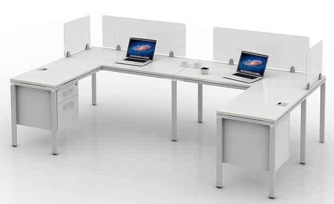 SGSD008 Simple System Double 'L' Desk