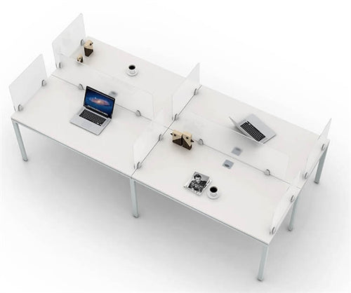 SGSD015 Simple System Four Desks, Facing