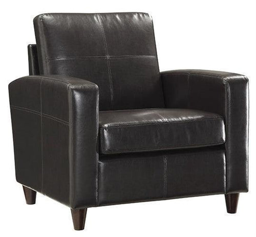 SL2811 - Eco Leather Club Chair with Espresso Finish Legs by Office Star