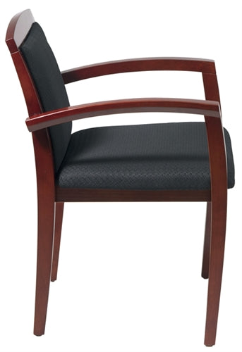 SON-1292 Sonoma Cherry Finish Guest Chair, Upholstered Back
