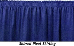 SS24  Pleated Stage Skirting for 24" High Stage