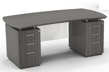 Load image into Gallery viewer, STED72B Sterling Double Pedestal Desk, 6 Drawers
