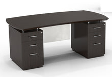 Load image into Gallery viewer, STED72B Sterling Double Pedestal Desk, 6 Drawers
