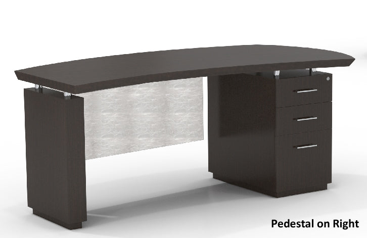 STRD66B Sterling Single Pedestal Desk, 3 Drawers