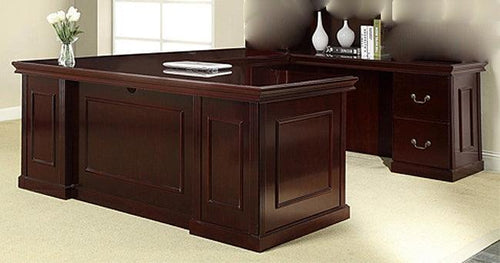 TOW-TYP22 - Townsend Series Traditional Executive 'U' Shape Desk by Office Star