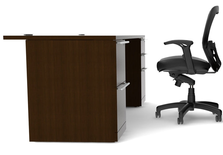 VL-606N  Verde Double Pedestal Office Desk, 66" W