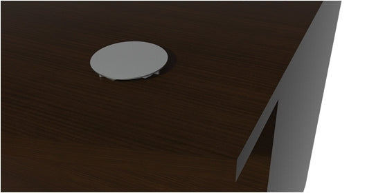 VL-725 Verde 'U' Shaped Office Desk W/ Lateral Pedestal, 'ArcEnd' Top