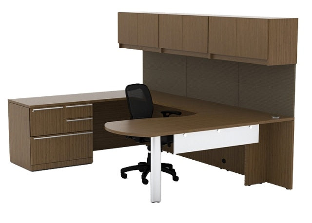 VL-748 Verde 'U' Shaped ArcEnd Desk Office Suite,