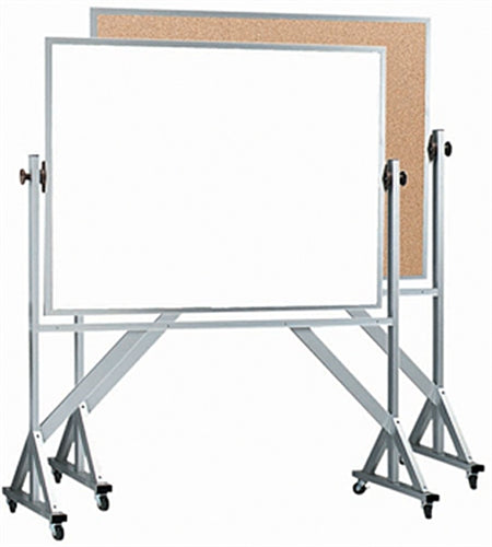 WACB3648 Aluminum Frame Reversible Bulletin/Marker-Board