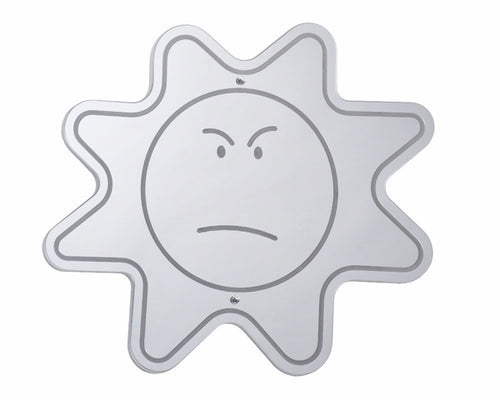 Angry Face Mirror by Whitney Bros