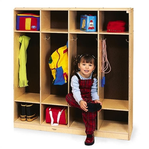 Four Section Coat Locker Cubbies by Whitney Bros